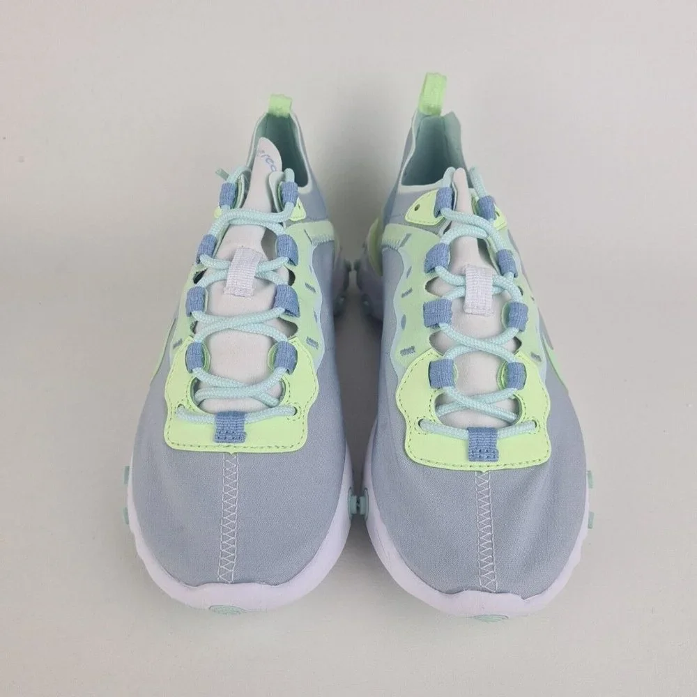 Nike React Element 55 White Grey Sneakers Women Running - Picture 4 of 12